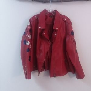 AVAILABLE Charlotte Russe Plus Leather Jacket